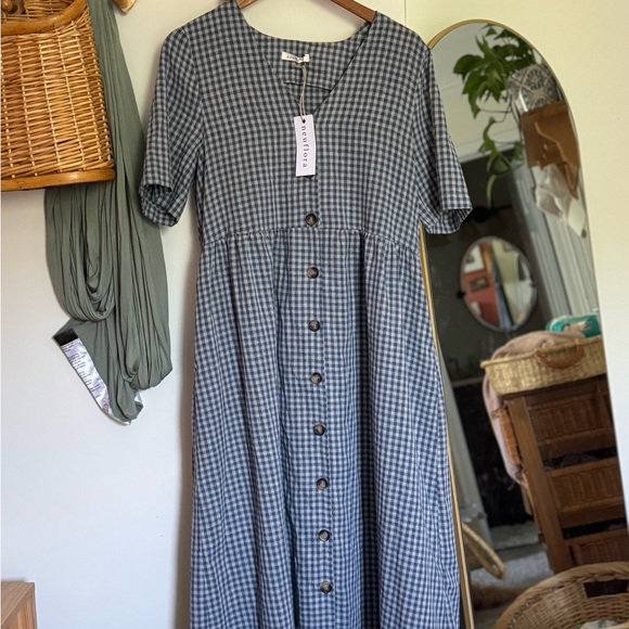 Neuflora Gingham Maxi Dress - Picture 1 of 3